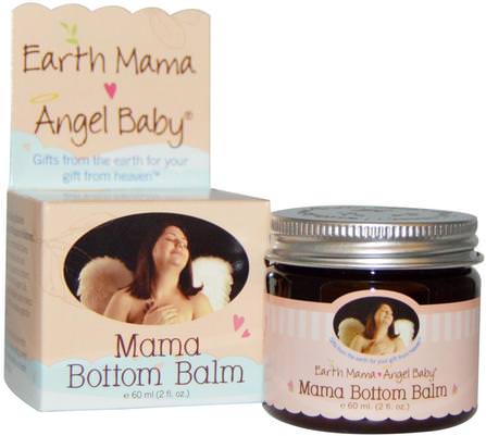 Mama Bottom Balm, 2 fl oz (60 ml) by Earth Mama Angel Baby, 產後，懷孕 HK 香港