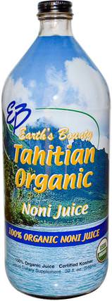Tahitian Organic Noni Juice, 32 fl oz (946 ml) by Earths Bounty, 草藥，諾麗果汁提取物，咖啡茶和飲料，果汁 HK 香港
