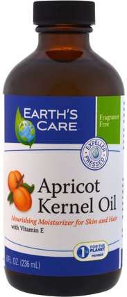 Apricot Kernel Oil, 8 fl oz (236 ml) by Earths Care, 健康，皮膚，杏仁油 HK 香港