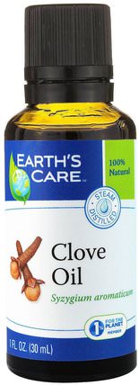 Clove Oil, 1 fl oz (30 ml) by Earths Care, 沐浴，美容，香薰精油，丁香油 HK 香港