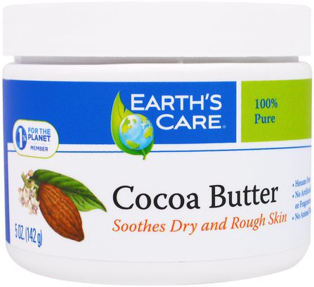 Cocoa Butter, 5 oz (142 g) by Earths Care, 健康，皮膚，身體黃油 HK 香港
