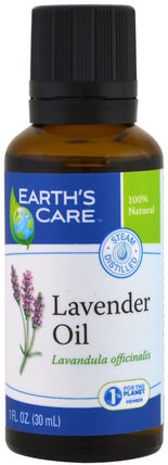 Lavender Oil, 1 fl oz (30 ml) by Earths Care, 沐浴，美容，香薰精油 HK 香港