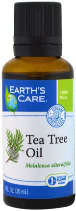 Tea Tree Oil, 1 fl oz (30 ml) by Earths Care, 沐浴，美容，香薰精油，茶樹精油 HK 香港