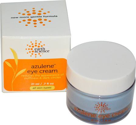 Azulene Eye Cream.7 fl oz (21 ml) by Earth Science, 美容，眼霜，面部護理，皮膚 HK 香港