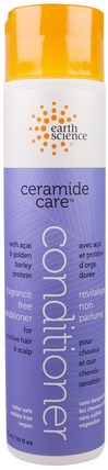 Ceramide Care, Fragrance Free Conditioner, 10 fl oz (295 ml) by Earth Science, 洗澡，美容，護髮素，頭髮，頭皮，洗髮水，護髮素 HK 香港