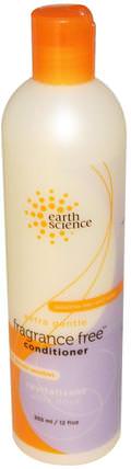 Extra Gentle Conditioner, Fragrance Free, 12 fl oz (355 ml) by Earth Science, 洗澡，美容，護髮素，頭髮，頭皮，洗髮水，護髮素 HK 香港