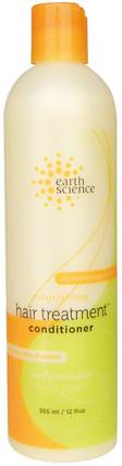 Hair Treatment Nourishing Conditioner, 12 fl oz (355 ml) by Earth Science, 洗澡，美容，護髮素，頭髮，頭皮，洗髮水，護髮素 HK 香港