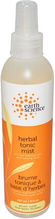 Herbal Tonic Mist, 8 fl oz (237 ml) by Earth Science, 美容，面部調色劑，面部護理，皮膚 HK 香港