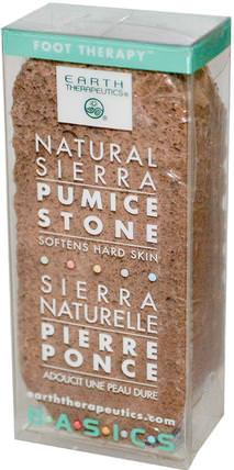 Basics, Natural Sierra, Pumice Stone, 1 Stone by Earth Therapeutics, 洗澡，美容，腳部護理 HK 香港