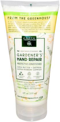 Gardeners Hand Repair, Protective Conditioner, 6 fl oz (177 ml) by Earth Therapeutics, 洗澡，美容，護手霜 HK 香港
