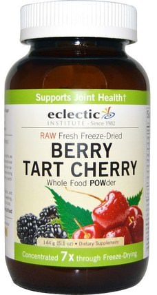 Berry Tart Cherry, Whole Food Powder, 5.1 oz (144 g) by Eclectic Institute, 補品，水果提取物，櫻桃（水果黑野） HK 香港