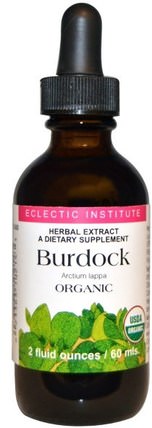 Burdock Organic 2 fl oz (60 ml) by Eclectic Institute, 草藥，牛蒡根 HK 香港