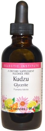 Kudzu Glycerite, Alcohol Free, 2 fl oz (60 ml) by Eclectic Institute, 草藥，葛根 HK 香港