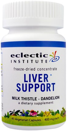 Liver Support, 400 mg, 45 Veggie Caps by Eclectic Institute, 健康，肝臟支持 HK 香港