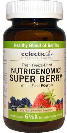 Nutrigenomic Super Berry, Whole Food Powder, 3.2 oz (90 g) by Eclectic Institute, 補充劑，抗氧化劑 HK 香港