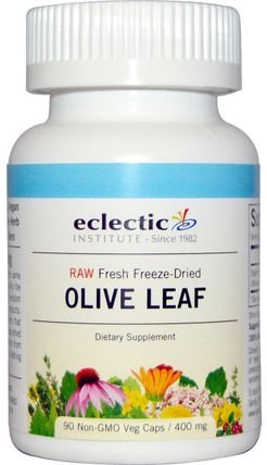 Olive Leaf, 400 mg, 90 Non-GMO Veggie Caps by Eclectic Institute, 健康，感冒流感和病毒，橄欖葉 HK 香港