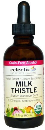 Organic Milk Thistle, 2 fl oz (60 ml) by Eclectic Institute, 健康，排毒，奶薊（水飛薊素），牛奶薊液 HK 香港