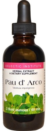 Pau d Arco, 2 fl oz (60 ml) by Eclectic Institute, 草藥，保羅達爾科 HK 香港