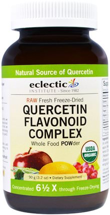 Quercetin Flavonoid Complex, Whole Food Powder, 3.2 oz (90 g) by Eclectic Institute, 補充劑，槲皮素 HK 香港