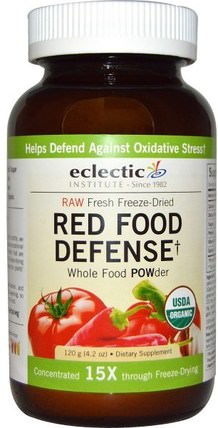 Red Food Defense Powder, Raw, 4.2 oz (120 g) by Eclectic Institute, 補品，超級食品，紅酒 HK 香港
