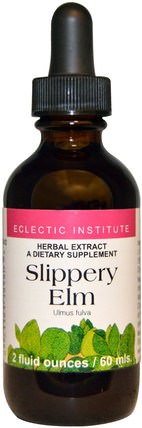 Slippery Elm, 2 fl oz (60 ml) by Eclectic Institute, 草藥，滑榆樹 HK 香港