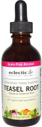 Teasel Root, Grain-Free Alcohol, 2 fl oz (60 ml) by Eclectic Institute, 草藥 HK 香港