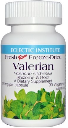 Valerian, 425 mg, 90 Veggie Caps by Eclectic Institute, 草藥，纈草 HK 香港