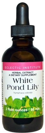 White Pond Lily, 2 fl oz (60 ml) by Eclectic Institute, 草藥，白色池塘百合 HK 香港