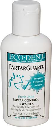 TartarGuard, Tartar Control Formula, Fresh Mint, 2 oz (56 g) by Eco-Dent, 洗澡，美容，牙膏 HK 香港