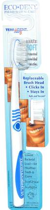 TerrAdent med5, Adult 31, Soft, 1 Toothbrush, 1 Spare Brush Head by Eco-Dent, 洗澡，美容，口腔牙科護理，牙刷 HK 香港