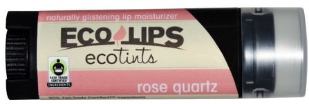 Lip Moisturizer, Rose Quartz.15 oz (4.25 g) by Eco Lips Ecotints, 洗澡，美容，口紅，光澤，襯墊 HK 香港