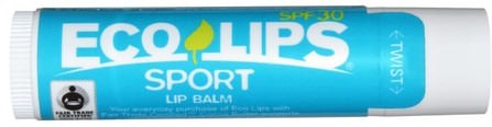 SPF 30.15 oz (4.25 g) by Eco Lips Sport Lip Balm, 洗澡，美容，唇部護理，唇膏 HK 香港