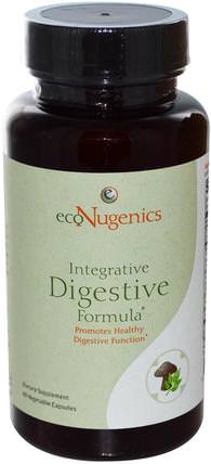 Integrative Digestive Formula, 60 Veggie Caps by Econugenics, 補充劑，藥用蘑菇，蘑菇膠囊，消化系統的econugenics HK 香港