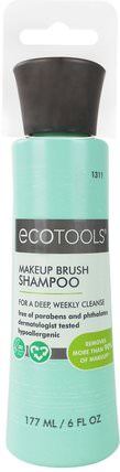 Makeup Brush Shampoo, 6 fl oz (177 ml) by EcoTools, 洗澡，美容，化妝工具，化妝刷 HK 香港