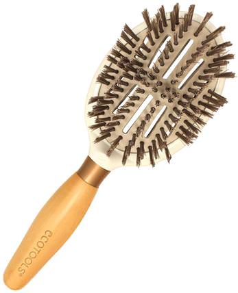 Sleek + Shine Finisher Brush, 1 Brush by EcoTools, 洗澡，美容，毛刷，頭髮，頭皮 HK 香港