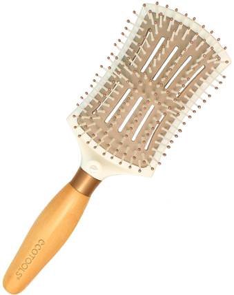 Smoothing Detangler Brush, 1 Brush by EcoTools, 洗澡，美容，毛刷，頭髮，頭皮 HK 香港