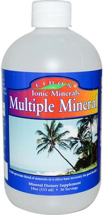 Ionic Minerals, Multiple Mineral, 18oz (533 ml) by Eidon Mineral Supplements, 補品，礦物質，液體礦物質 HK 香港