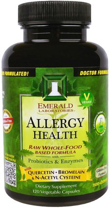 Allergy Health, 120 Veggie Caps by Emerald Laboratories, 健康，過敏，過敏 HK 香港