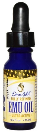 Emu Oil, Fully Refined, 0.5 fl oz (15 ml) by Emu Gold, 健康，皮膚，鴯oil油，美容，面部護理 HK 香港