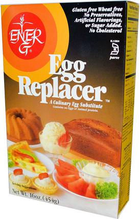 Egg Replacer, 16 oz (454 g) by Ener-G Foods, 無麩質食品室，食品 HK 香港