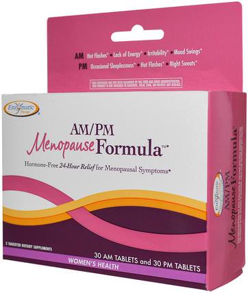 AM/PM Menopause Formula, Womens Formula, 60 Tablets by Enzymatic Therapy, 健康，女性，更年期 HK 香港