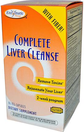Complete Liver Cleanse, 84 Veggie Caps by Enzymatic Therapy, 健康，肝臟支持 HK 香港