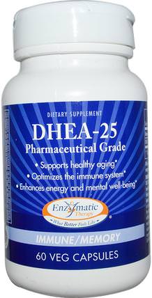 DHEA-25, 60 Veggie Caps by Enzymatic Therapy, 補充劑，dhea HK 香港