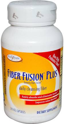 Fiber Fusion Plus, 120 Veggie Caps by Enzymatic Therapy, 補充劑，纖維 HK 香港