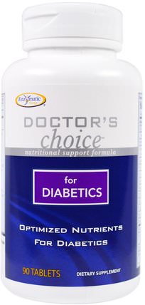 Optimized Nutrients For Diabetics, 90 Tablets by Enzymatic Therapy, 補品，健康 HK 香港