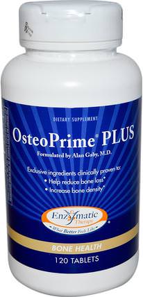 OsteoPrime Plus, 120 Tablets by Enzymatic Therapy, 補品，健康，骨骼 HK 香港