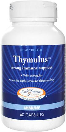 Thymulus, Strong Immune Support, 60 Capsules by Enzymatic Therapy, 補品，健康，免疫支持 HK 香港