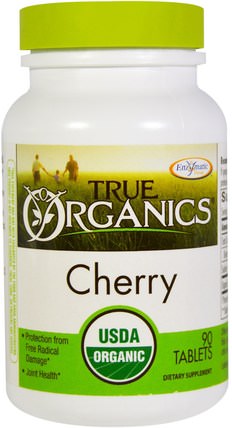 True Organics, Cherry, 90 Tablets by Enzymatic Therapy, 補品，健康 HK 香港