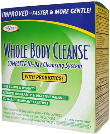 Whole Body Cleanse, Complete 10-Day Cleansing System, 3 Part Program by Enzymatic Therapy, 健康，排毒 HK 香港