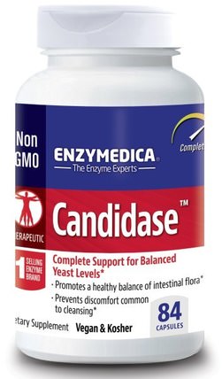 Candidase, 84 Capsules by Enzymedica, 健康，排毒 HK 香港